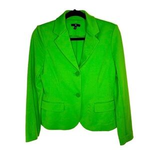 Gap Electric green Ponte Knit blazer XS